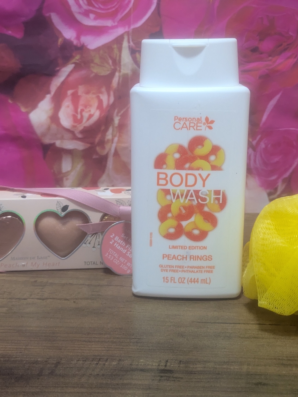 Personal Care Peach Rings Body Wash - White with Peach Accents
